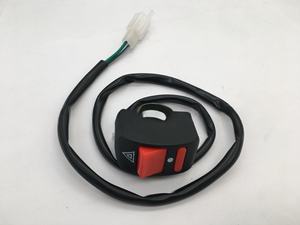 Accesorios para Motos, Interruptor de Doble Destello de Emergencia para Motocicleta/Bicicleta Eléctrica, Interruptor de Luz LED Estroboscópica de 2 Cables - Product Image 4