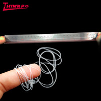 Joints toriques en silicone de qualité médicale ultra-fins, haute transparence, résistants à la déchirure, personnalisables, 0,5 et 0,8 mm