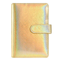 Carnet de notes A5 à couverture rigide en cuir PU à pois avec logo personnalisé, 6 anneaux, imperméable, organiseur, journal scolaire