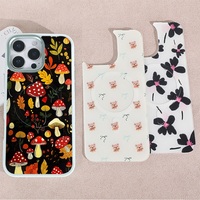 Coque de téléphone à panneau arrière magnétique remplaçable pour Iphone17/17pro/17promax/17air avec le champignon de la jungle dorée
