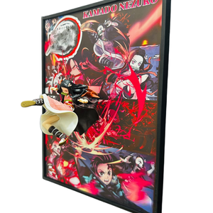 Estatua Coleccionable Premium de PVC de Battle Girl con Panel Trasero de Escena con Efecto de Cuchilla Roja y Base Estable para Exhibición en Vitrina o Estante - Product Image 2