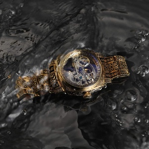 OEM ODM High Quality Men's <b>Skeleton</b> Carved <b>Automatic</b> <b>Watch</b> Stainless Steel Band Luminous Waterproof Mechanical <b>Watch</b> - Product Image 4