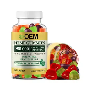 Organic Hemp Gummies Strength Supplement Best C B D Gummy For Adults With Pure Hemp Oil Extract Natural Edibles Fruity Flavor