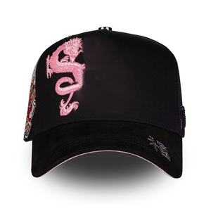 Fabricante Profesional, Gorras Personalizadas al por Mayor, Bordado 3D de <span class=keywords><strong>Sakura</strong></span>, Forro de Satén de Lujo, Ajustables, Florales, de 5 Paneles - Product Image 5