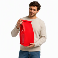 Sacs à café en kraft recyclables de qualité alimentaire avec fermeture éclair et valve pour café, en lots de 250g, 500g, 12oz, pour les cafés