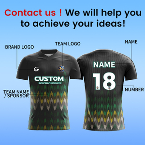 Camiseta Deportiva de Fútbol Personalizada por Sublimación con Nuevo Diseño para Hombre, Uniforme Deportivo al por Mayor, Diseño Gratuito, Camiseta de Fútbol con Cuello en V Z259024 - Product Image 3