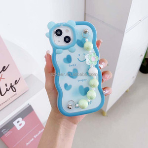 เคสโทรศัพท์มือถือ TPU ลายดอกไม้หนา2.0มม. ดีไซน์สายรัดข้อมือหลาก<span class=keywords><strong>สี</strong></span>สวยสำหรับ <span class=keywords><strong>OPPO</strong></span> A58 A78 <span class=keywords><strong>A31</strong></span> A8 - Product Image 3