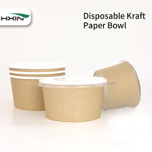 Tazón Kraft <span class=keywords><strong>de</strong></span> Doble Pared con Logotipo Personalizado, Tapa Ecológica para <span class=keywords><strong>Restaurante</strong></span>, Comida para Llevar, Servir <span class=keywords><strong>Sopa</strong></span>, <span class=keywords><strong>Arroz</strong></span>, Almuerzo, Tazones <span class=keywords><strong>de</strong></span> Papel - Product Image 4