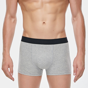 Herren-Boxershorts aus Baumwolle mit individuellem Logo, einfarbig, strapazierfähig, sportlicher Stil - Product Image 2
