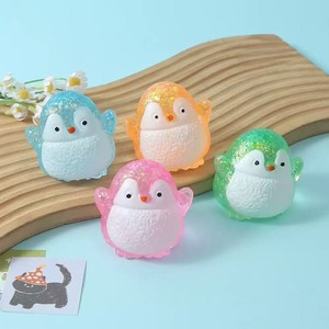 High Quality TPR Glitter Maltose Penguin Pressure Release Promotional Gift Decompression <b>Squeeze</b> Toys for Kids and Adults - Product Image 3