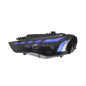 For 2008-2016 A5 12V Headlight Assembly Modified RS Style <b>LED</b> Scanning Driving <b>Lights</b> Flowing Turn Signal for 2008-2016 A5 12V H - Product Image 1