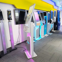 Kiosque intelligent de service d'individu de 27 pouces avec la fonction de NFC et de QR