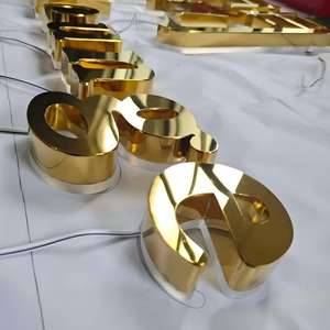 Enseigne lumineuse LED personnalisée pour magasin extérieur, logo, enseigne en lettres rétroéclairées en acrylique, métal, enseigne lumineuse LED pour entreprise - Product Image 1