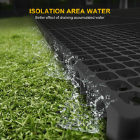 Panneaux de drainage en plastique HDPE à couleurs personnalisées Étanchéité du toit du garage Cellule de drainage du terrain de golf pour gazon artificiel