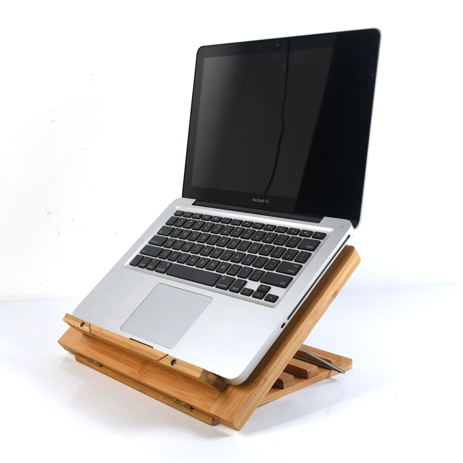 Customized Logo Support Ordinateur Notebook Stand Good Quality Bamboo Laptop Stand Holder Bamboo Laptop Stands For Home Office