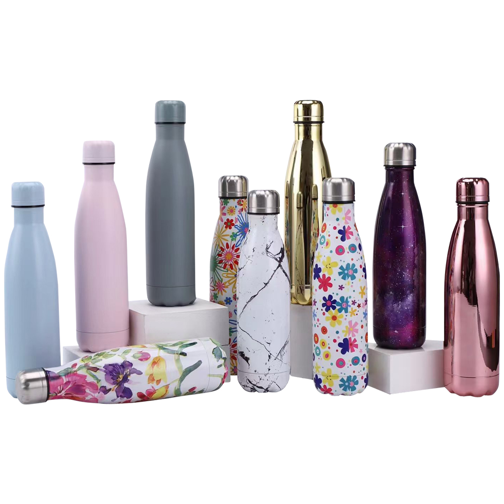 Хит продаж, экологически чистый термос с двойными стенками из изолированной нержавеющей стали в форме колы, бутылка для воды, вакуумная фляжка