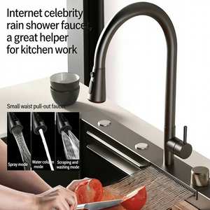 Modern household 304 stainless steel embedded honeycomb single slot intelligent digital kitchen sink - Product Image 5