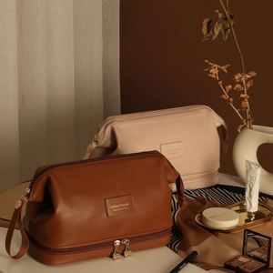 Nouvelle conception Sac de rangement de voyage en PU Sac de toilette portable à fermeture éclair Sac de rangement pour cosmétiques imperméable Sac organisateur pour rouges à lèvres - Product Image 1