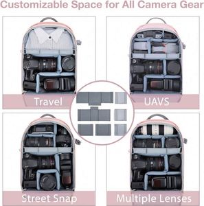 Sac à dos pour appareil photo, sacs et étuis pour appareils photo reflex numériques, compatible avec les ordinateurs portables jusqu'à 13,3 pouces, imperméable avec housse de pluie, support pour trépied, échantillon gratuit - Product Image 2