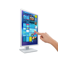 Monitor layar sentuh optik 21.5 inci layar sentuh kapasitif resolusi Full hd Pc berinteraksi semua dalam satu Panel untuk industri