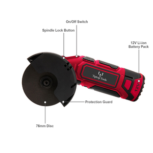 High Quality 12v Lithium Battery Power Handheld Mini Cordless Angle for Cutting and Polishing 12v <b>Small</b> Angle Grinder - Product Image 1