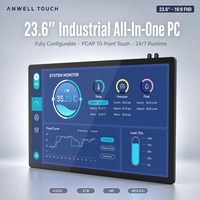 Ordinateur tout-en-un industriel à écran tactile de 23,6 pouces pour kiosque en libre-service, point de vente et automatisation HMI en usine