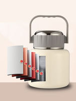 Haushalt und Küche 500ml 900ml 1100ml 316 Edelstahl Isolierte Lebensmittelaufbewahrungsdose mit Griff Studenten Bento Lunchbox