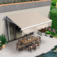 Auvent rétractable en aluminium pour fenêtre, balcon, porte, toit, pare-vent, pliable, imperméable, terrasse