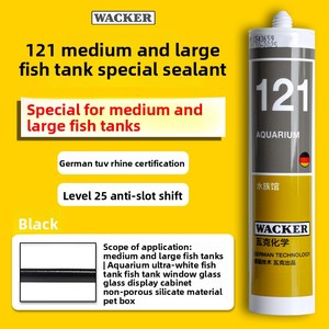 Allemand pour Wacker <span class=keywords><strong>Colle</strong></span> d'aquarium <span class=keywords><strong>à</strong></span> séchage rapide 121 Mastic anti-moisissure 131 <span class=keywords><strong>Colle</strong></span> étanche et acide pour aquarium en silicone - Product Image 6