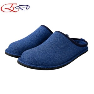 Anti‑Slip <b>Men's</b> Felt House <b>Slippers</b>, Light Weight Soft Round Toe Warm for Autumn Winter <b>Bedroom</b> Living Room Floor Use - Product Image 1