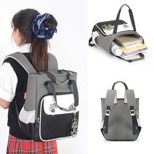 Sac à dos multifonctionnel convertible, imperméable, antivol, grande capacité, léger, en nylon, à motif géométrique, pour enfants, garçons, filles, étudiants - Product Image 1