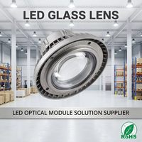 Lensa Kaca Borosilikat Bulat Optik Sudut Lebar 60 Derajat Diameter 66mm untuk Lampu Sorot Harga Grosir Pabrik OEM ODM Kustom