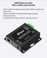 Convertisseur Ethernet DTECH modbus RS232 RS422, RS232 à TCP/IP, dispositif de série, Support de serveur, Modbus RTU et TCP