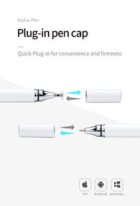 <span class=keywords><strong>ปากกา</strong></span>สไตลัสแบบ Capacitive รุ่นยอดนิยม 2-in-1 สำหรับแท็บเล็ต โทรศัพท์มือถือ หน้าจอสัมผัส iPad Android หัวเปลี่ยนได้ - Product Image 3