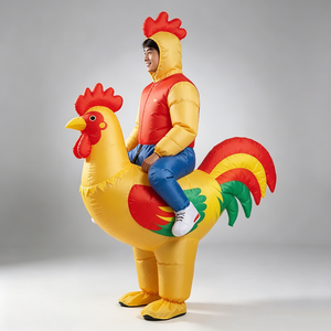 Costume de coq gonflable, tenue de mascotte de poulet de ferme pour festival agricole, fête foraine, défilé en plein air - Product Image 2