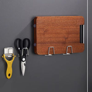 Support mural de cuisine en gros et organisateur de rangement en acier inoxydable auto-adhésif avec égouttoir et porte-éponges - Product Image 3