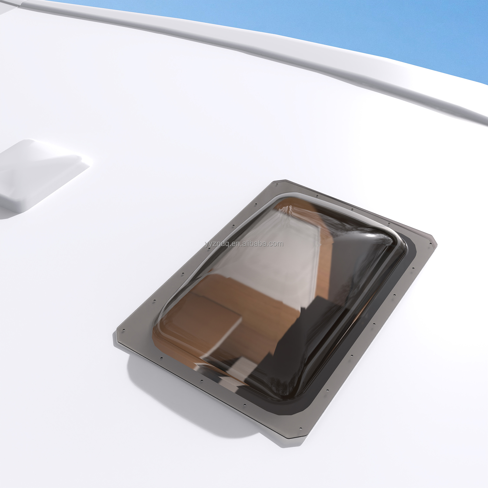 14x22 дюйма прозрачный купол RV Skylight крышка стандартного размера склеенное вентиляционное отверстие для крыши, пригодное для деталей и аксессуаров RV