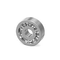 Ultra-Mini 3x9x3mm Bantalan Bola Baja Krom Baris Tunggal Presisi P0 Pelumas Gemuk Motor Mikro Gerakan Jam Tangan 45.000 RPM Logam