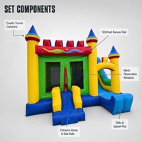 Château gonflable commercial pour enfants, aire de jeux extérieure et location pour événements