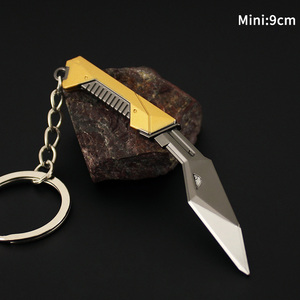 Mini couteau porte-clés Valorant du Népal, modèle de pistolet jouet Valorant <span class=keywords><strong>Reaver</strong></span> Karambit Vandal, décoration de bureau Valorant, porte-clés Valorant - Product Image 4