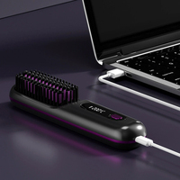 Peine Eléctrico Inalámbrico para el Cabello, Peine Caliente Eléctrico, Mini Peine Dos en Uno para Cabello Lacio y Rizado