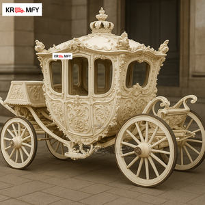 Carruaje Real de Lujo con Cuatro Ruedas para Bodas, Eléctrico, sin Caballos, Venta Directa de Fábrica - Product Image 1