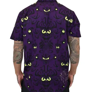 Venda quente de estoque de camisas havaianas personalizadas de poliéster Spandex de secagem rápida popular