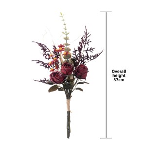 ドライバーンドローズブーケ造花マルチカラー法人ギフトホリデーデコレーションアレンジメントCallaFloral MW57894 - Product Image 5