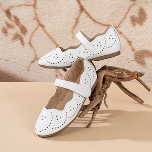 Nuevos Zapatos Planos de Moda con Boca Ondulada para Niñas, Zapatos de Princesa de Suela Blanda para Niñas Pequeñas, Zapatos de Vestir para Actuaciones - Product Image 3