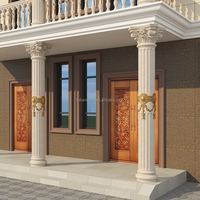 Moule de colonne romaine cylindrique en béton Futian, moule de colonne décorative en plastique pour la préfabrication, forme de construction en ABS pour maison