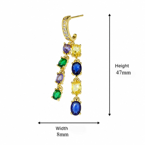 Orecchini Pendenti Lunghi con Frange alla Moda, Gioielli Trendy da Donna, Accessori per Feste - Product Image 5