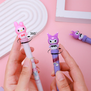 Bolígrafo de Gel de Plástico <span class=keywords><strong>Kawaii</strong></span> Personalizado de Sanrio, Me-lody y Ku-romi, 0.5 mm, Impresión UV, Escritura, Material Escolar Promocional - Product Image 2