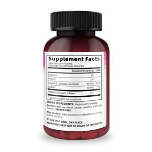 Comprimés de collagène OEM/ODM avec vitamine C biotine calcium fer <span class=keywords><strong>zinc</strong></span> sélénium 60 comprimés - Product Image 4