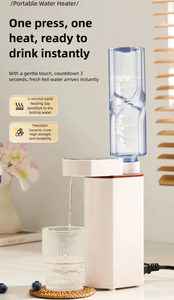 Scaldabagno Istantaneo Portatile da Viaggio, Mini Bollitore Elettrico per Hotel con Controllo della Temperatura, Erogatore di <span class=keywords><strong>Acqua</strong></span> Calda per Caffè - Product Image 6